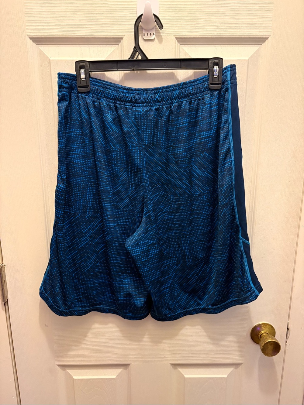 Champion Deep Blue Patterned Athletic Shorts